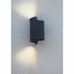 Luminaires Lutec Applique murale d'extérieur Lutec Cypres Anthracite, 2 lumières