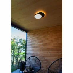 Luminaires Lutec Applique murale d'extérieur Lutec Goleta LED Noir, 1 lumière