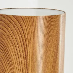 Lampes En Bois-hofstein Applique murale d'extérieur Tenvik Brun, Couleur bois, Noir, 2 lumières, Détecteur de mouvement