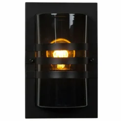Luminaires Lucide Applique murale d'extérieur Lucide PRIVAS Noir, 1 lumière