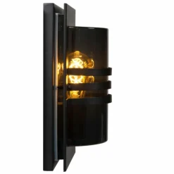 Luminaires Lucide Applique murale d'extérieur Lucide PRIVAS Noir, 1 lumière