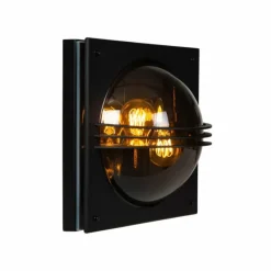 Luminaires Lucide Applique murale d'extérieur Lucide PRIVAS Noir, 2 lumières