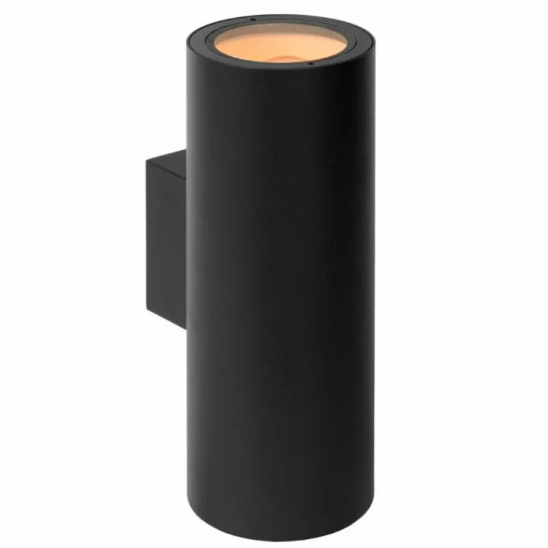 Luminaires Lucide Applique murale d'extérieur Lucide VOLANTIS Noir, 2 lumières