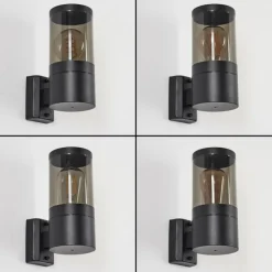 Suspension Verre Fumé-hofstein Applique murale d'extérieur Tolsona Noir, 1 lumière