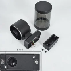 Suspension Verre Fumé-hofstein Applique murale d'extérieur Tolsona Noir, 1 lumière