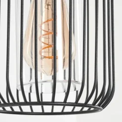 Lampes Vintages & Rétros-hofstein Applique murale d'extérieur Bongle Noir, 1 lumière