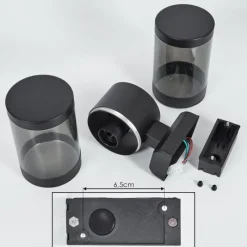 Suspension Verre Fumé-hofstein Applique murale d'extérieur Tolsona Noir, 2 lumières