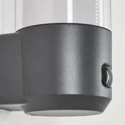 hofstein Applique murale d'extérieur Gondoyer Anthracite, 1 lumière, Détecteur de mouvement