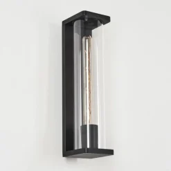 hofstein Applique murale d'extérieur Mataka Noir, 1 lumière