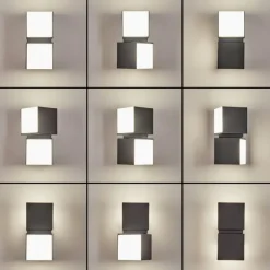 hofstein Applique murale d'extérieur Swanek LED Anthracite, 1 lumière