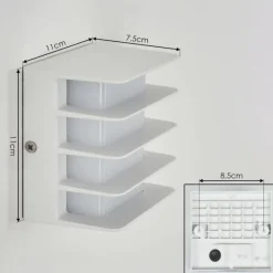 hofstein Applique murale d'extérieur Guichard LED Blanc, 1 lumière