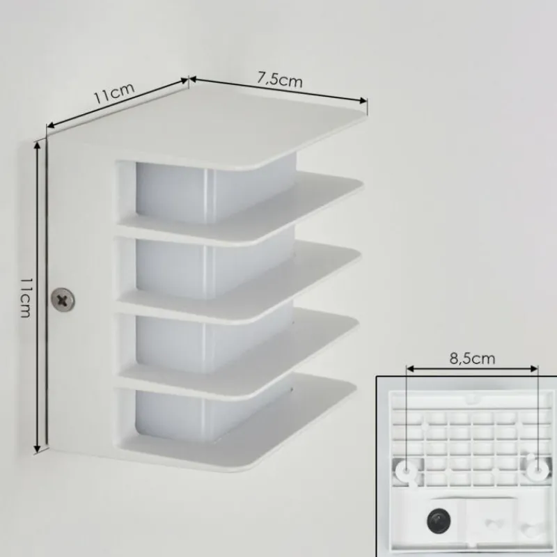 hofstein Applique murale d'extérieur Guichard LED Blanc, 1 lumière