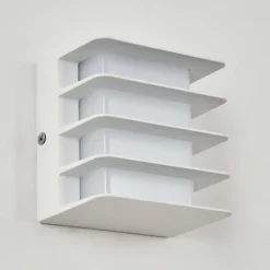 hofstein Applique murale d'extérieur Guichard LED Blanc, 1 lumière