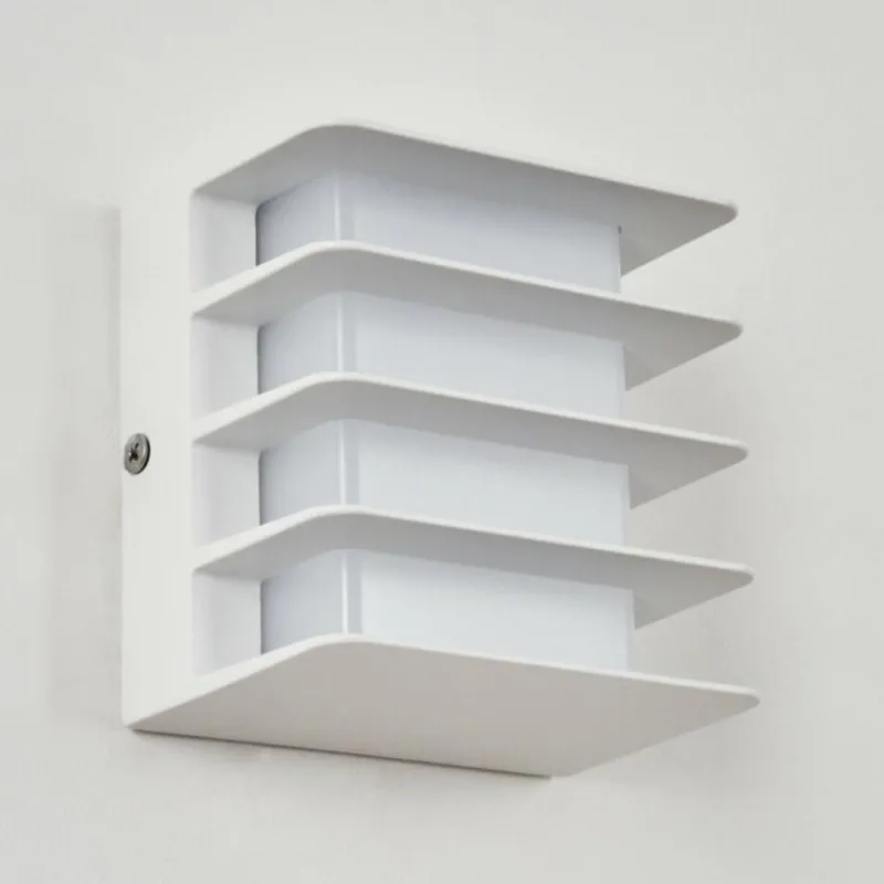 hofstein Applique murale d'extérieur Guichard LED Blanc, 1 lumière