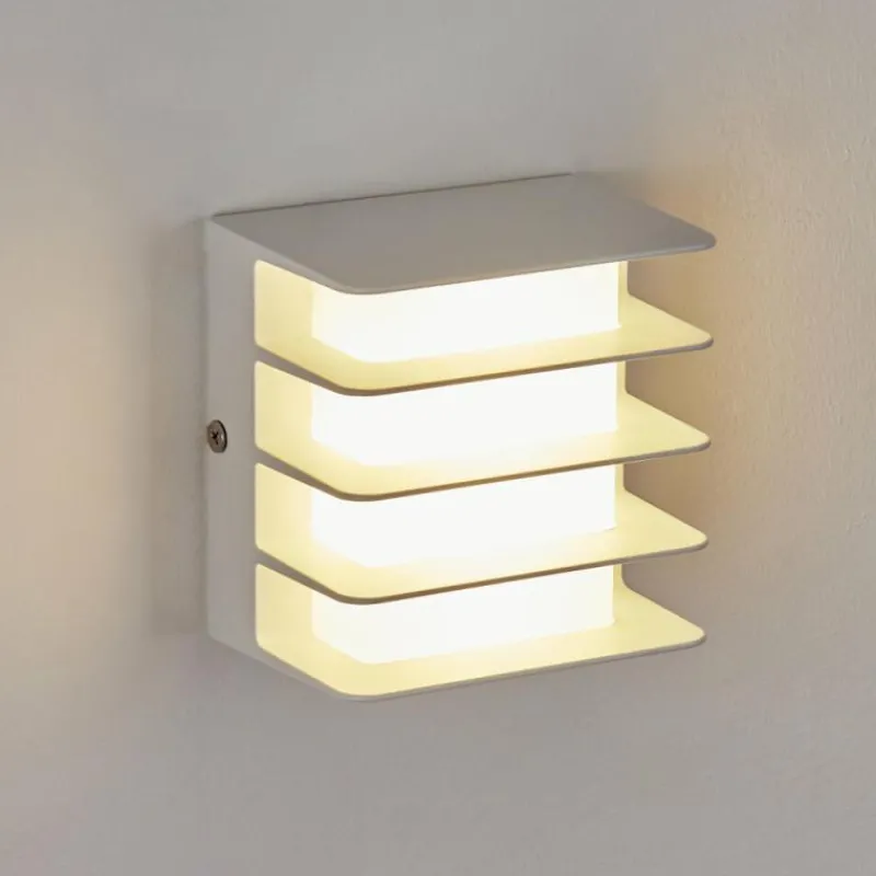 hofstein Applique murale d'extérieur Guichard LED Blanc, 1 lumière