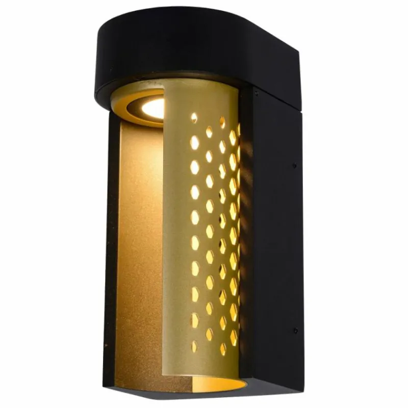 Lampes Dorées-Luminaires Lucide Applique murale d'extérieur Lucide KIRAN LED Noir, 1 lumière