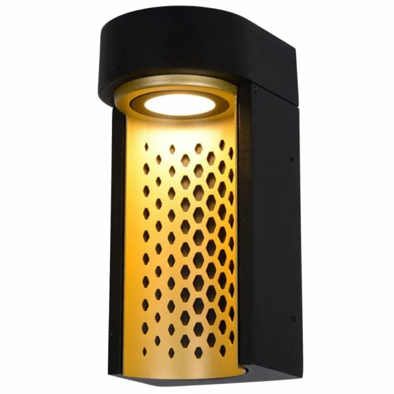 Lampes Dorées-Luminaires Lucide Applique murale d'extérieur Lucide KIRAN LED Noir, 1 lumière