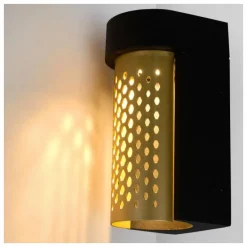 Lampes Dorées-Luminaires Lucide Applique murale d'extérieur Lucide KIRAN LED Noir, 1 lumière