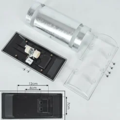 hofstein Applique murale d'extérieur Maturin Zingué, 2 lumières