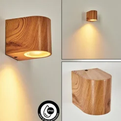 Lampes En Bois-hofstein Applique murale d'extérieur Skaabu Couleur bois, 1 lumière