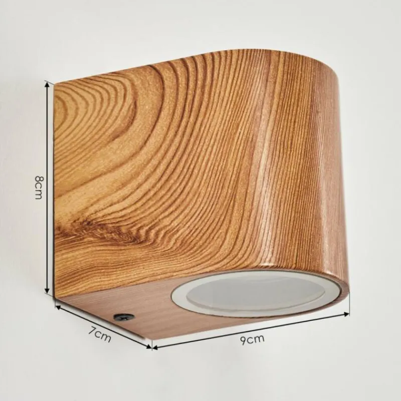 Lampes En Bois-hofstein Applique murale d'extérieur Skaabu Couleur bois, 1 lumière