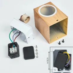 Lampes En Bois-hofstein Applique murale d'extérieur Skaabu Couleur bois, 1 lumière