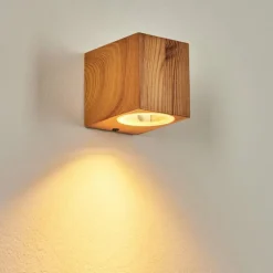 Lampes En Bois-hofstein Applique murale d'extérieur Skaabu Couleur bois, 1 lumière