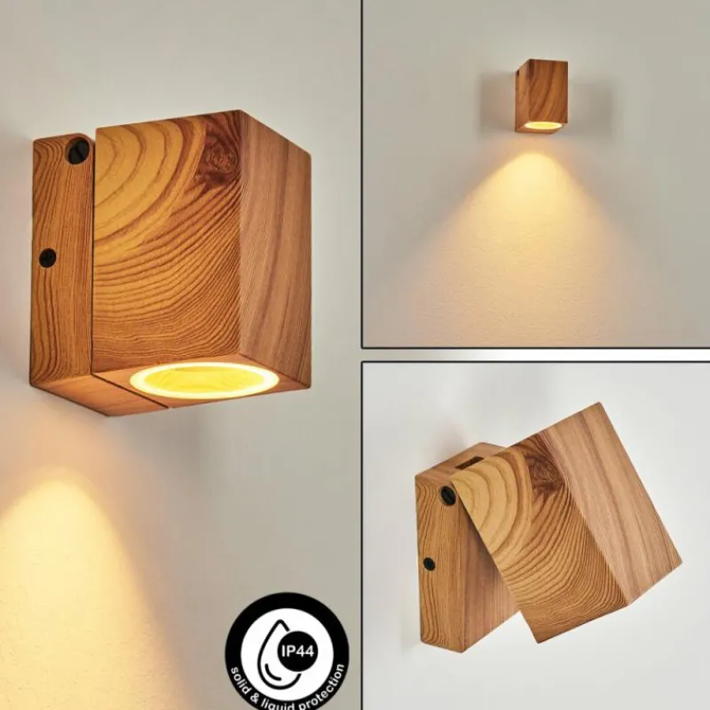 Lampes En Bois-hofstein Applique murale d'extérieur Skaabu Couleur bois, 1 lumière