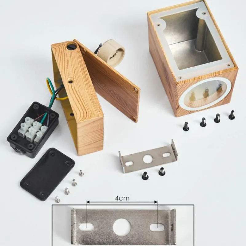 Lampes En Bois-hofstein Applique murale d'extérieur Skaabu Couleur bois, 1 lumière