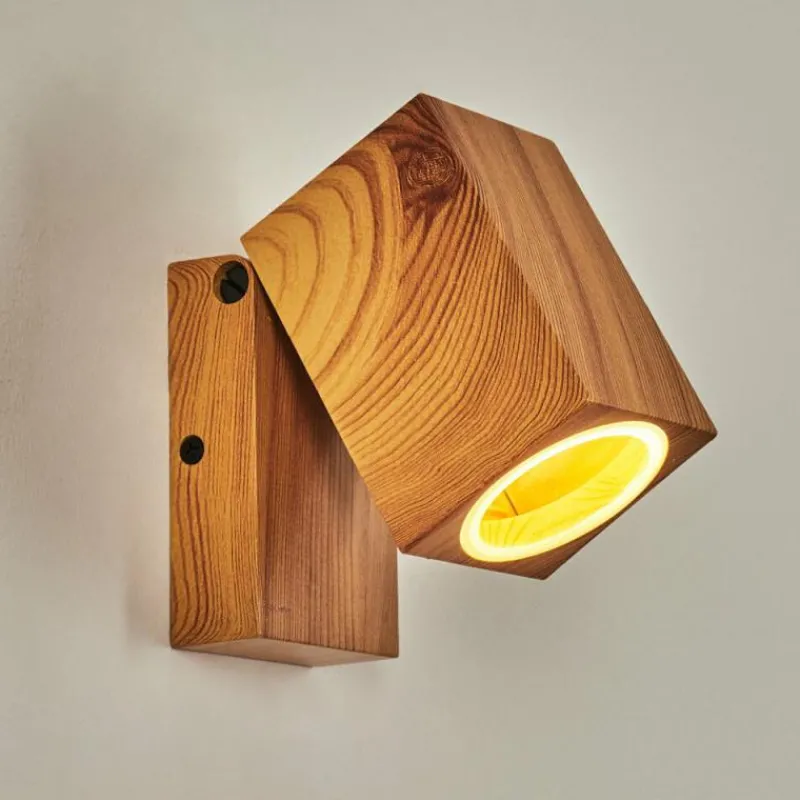 Lampes En Bois-hofstein Applique murale d'extérieur Skaabu Couleur bois, 1 lumière