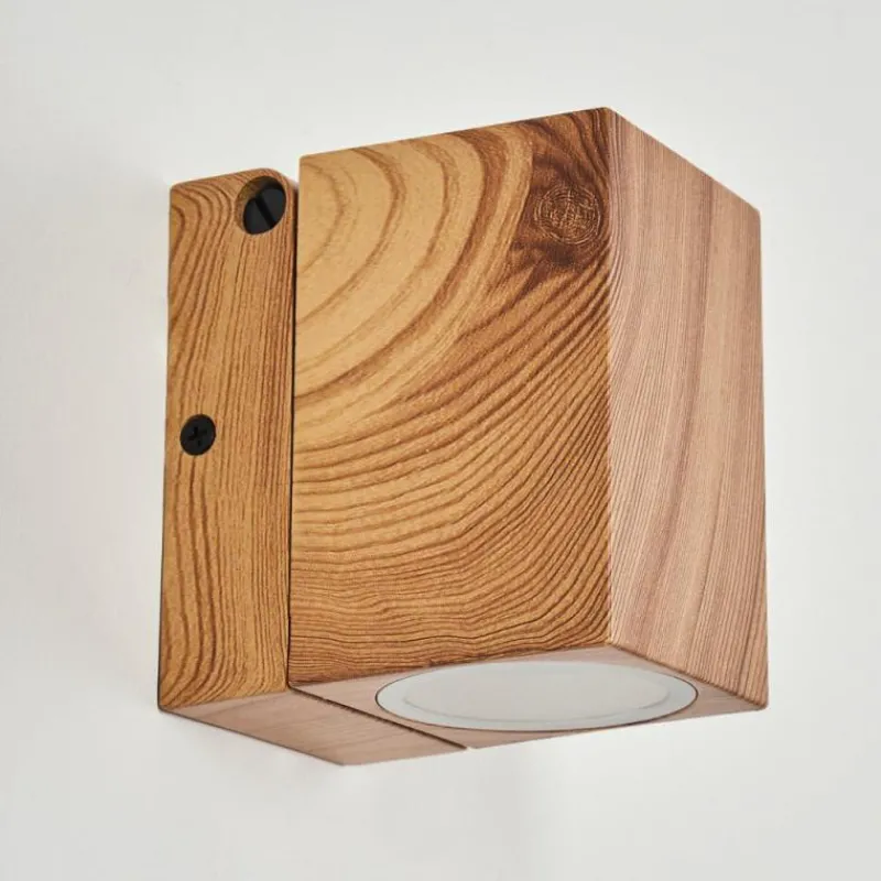 Lampes En Bois-hofstein Applique murale d'extérieur Skaabu Couleur bois, 1 lumière