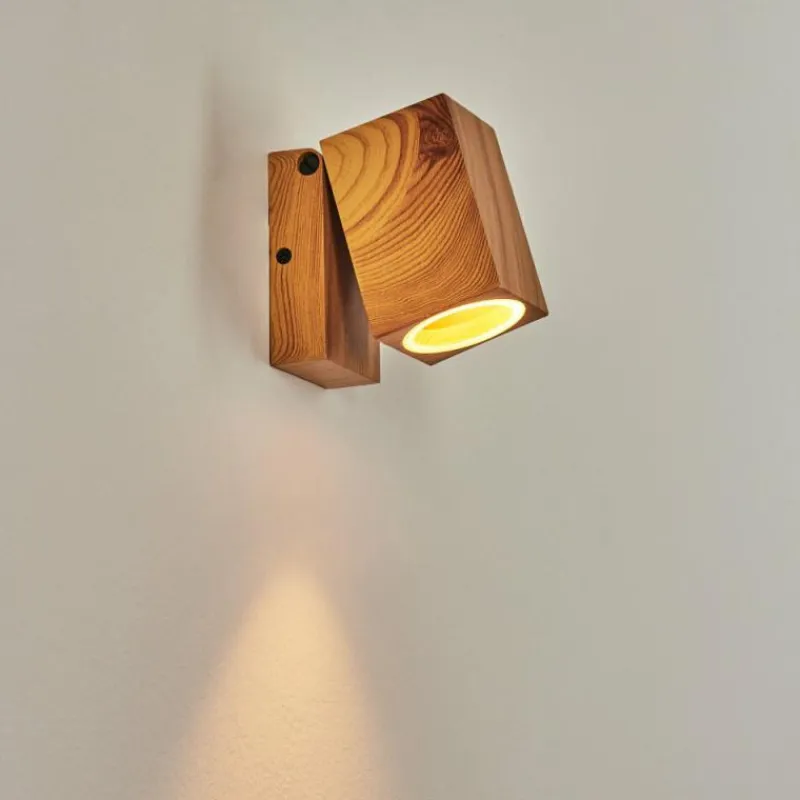 Lampes En Bois-hofstein Applique murale d'extérieur Skaabu Couleur bois, 1 lumière