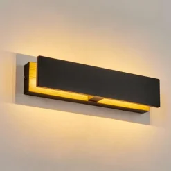 hofstein Applique murale d'extérieur Berna LED Couleur bois, 1 lumière