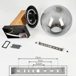 hofstein Applique murale d'extérieur Pampita Couleur bois, 1 lumière