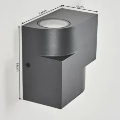 hofstein Applique murale d'extérieur Lolog Anthracite, 2 lumières