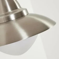 hofstein Applique murale d'extérieur Gielas LED Nickel mat, 1 lumière