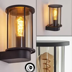 hofstein Applique murale d'extérieur Sumalao Noir, 1 lumière