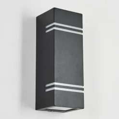 hofstein Applique murale d'extérieur Fokpo LED Noir, 1 lumière