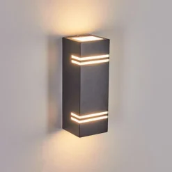 hofstein Applique murale d'extérieur Fokpo LED Noir, 1 lumière