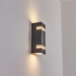 hofstein Applique murale d'extérieur Fokpo LED Noir, 1 lumière