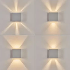 hofstein Applique murale d'extérieur Spidern LED Blanc, 1 lumière