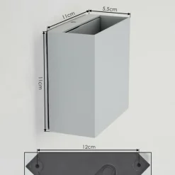 hofstein Applique murale d'extérieur Spidern LED Blanc, 1 lumière