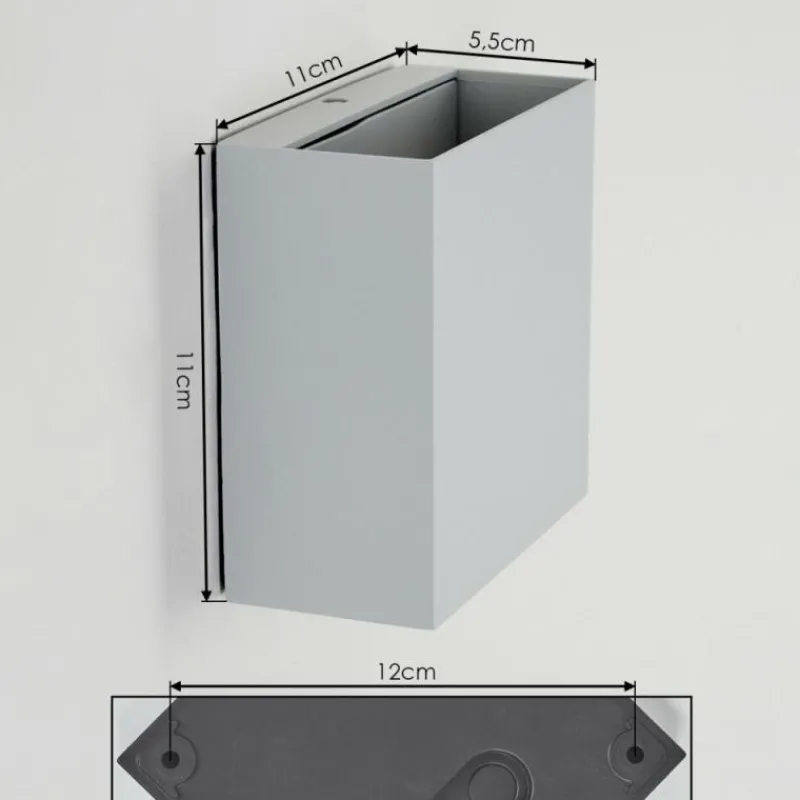 hofstein Applique murale d'extérieur Spidern LED Blanc, 1 lumière