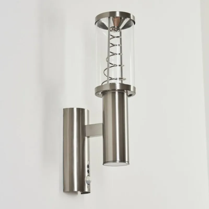 hofstein Applique murale d'extérieur Natalia Acier inoxydable, 2 lumières