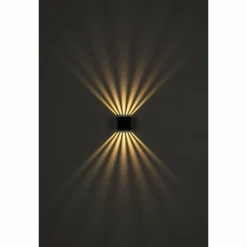 Luminaires Globo Lighting Applique murale d'extérieur Globo ILLI LED Anthracite, 1 lumière