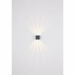 Luminaires Globo Lighting Applique murale d'extérieur Globo ILLI LED Anthracite, 1 lumière