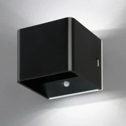 FHL easy Applique murale d'extérieur Magnetics LED Noir, 1 lumière, Détecteur de mouvement* Éclairage Led
