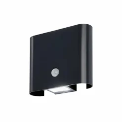 FHL easy Applique murale d'extérieur Magnetics LED Noir, 2 lumières, Détecteur de mouvement* Éclairage Led