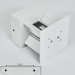 hofstein Applique murale d'extérieur Tamarin LED Blanc, 2 lumières