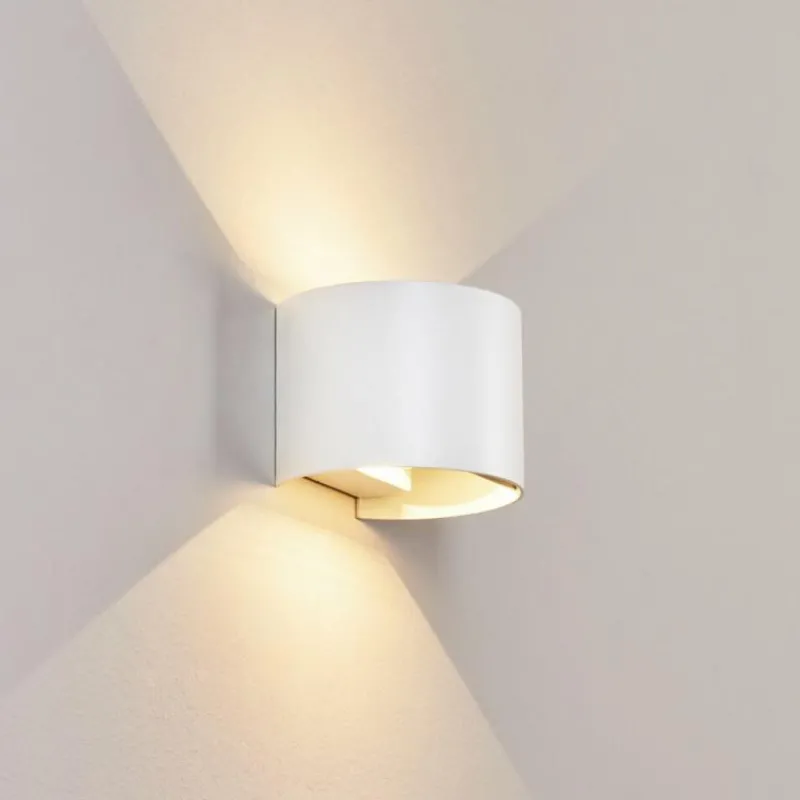 hofstein Applique murale d'extérieur Tamarin LED Blanc, 2 lumières